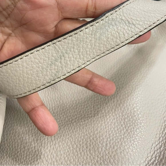 Michael Kors Beige Pebble Leather Shoulder Bag - Picture 10 of 12